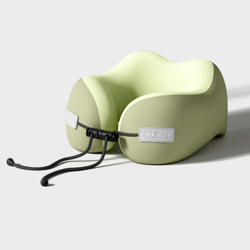 Atminties putų U formos kelioninis kaklo pagalvėlis, poliesterio audinys, lengvas iki 0,5 kg