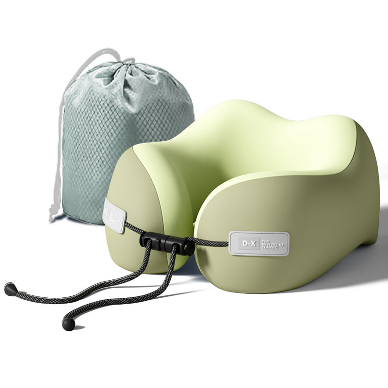 Atminties putų U formos kelioninis kaklo pagalvėlis, poliesterio audinys, lengvas iki 0,5 kg