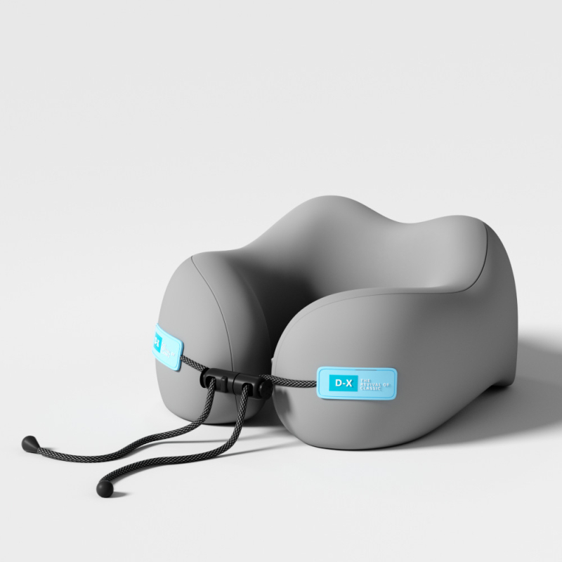 Atminties putų U formos kelioninis kaklo pagalvėlis, poliesterio audinys, lengvas iki 0,5 kg