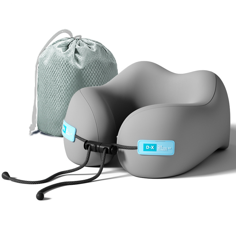 Atminties putų U formos kelioninis kaklo pagalvėlis, poliesterio audinys, lengvas iki 0,5 kg