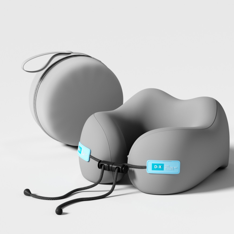 Atminties putų U formos kelioninis kaklo pagalvėlis, poliesterio audinys, lengvas iki 0,5 kg