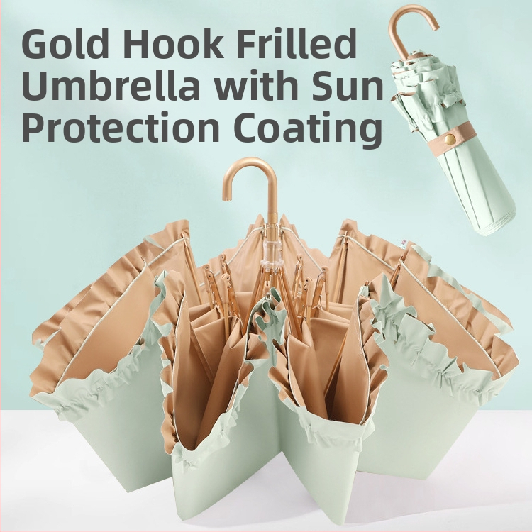 Sulankstomas skėtis su 8 briaunomis, UPF >50, 190T audinys atsparus smūgiams, lydinio kotelis, pluošto ribos