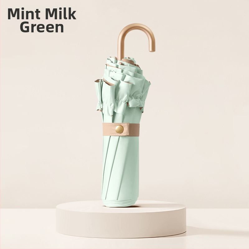 Sulankstomas skėtis su 8 briaunomis, UPF >50, 190T audinys atsparus smūgiams, lydinio kotelis, pluošto ribos