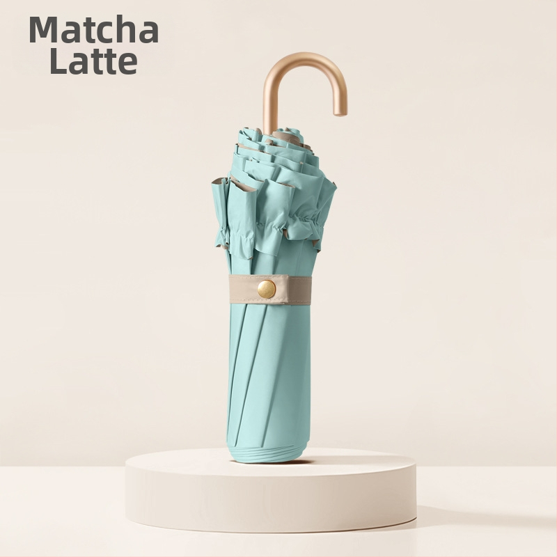 Sulankstomas skėtis su 8 briaunomis, UPF >50, 190T audinys atsparus smūgiams, lydinio kotelis, pluošto ribos