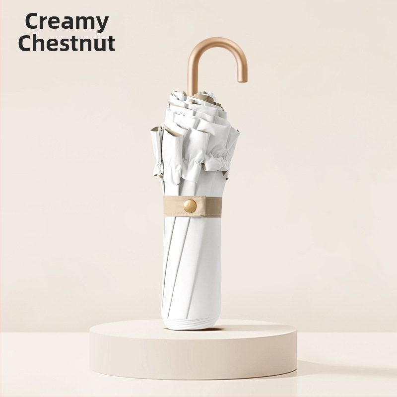 Sulankstomas skėtis su 8 briaunomis, UPF >50, 190T audinys atsparus smūgiams, lydinio kotelis, pluošto ribos