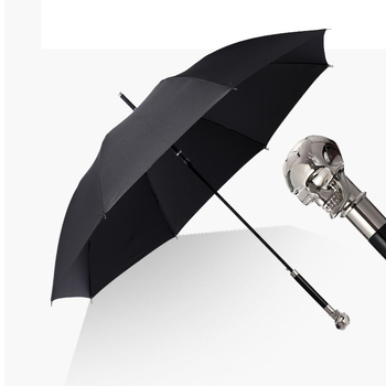 Ομπρέλα με μακριά λαβή, ρετρό στυλ, 8 ράβδες, αυτόματη λειτουργία ανοίγματος, ύφασμα 210T, ράβδοι από ίνες, δυνατότητα εκτύπωσης λογότυπου