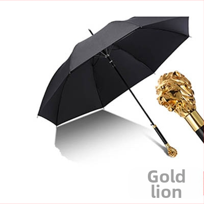 Чадър с дълга дръжка, ретро стил, 8-ребрен дизайн, автоматично отваряне, плат 210T, влакнести ребра, възможност за печат на лого