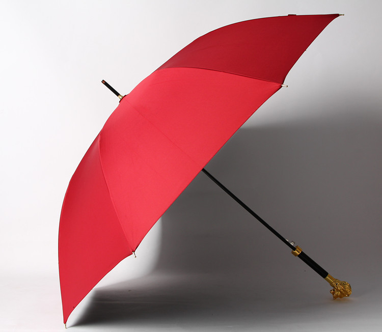 Чадър с дълга дръжка, ретро стил, 8-ребрен дизайн, автоматично отваряне, плат 210T, влакнести ребра, възможност за печат на лого