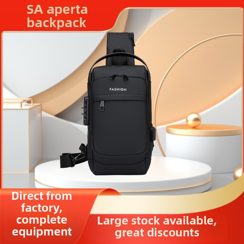 Vyrų krūtinės per petį krepšys dviračiams lauke, gatvės stilius, odos membrana, poliesterio pamušalas, naštos sumažinimas