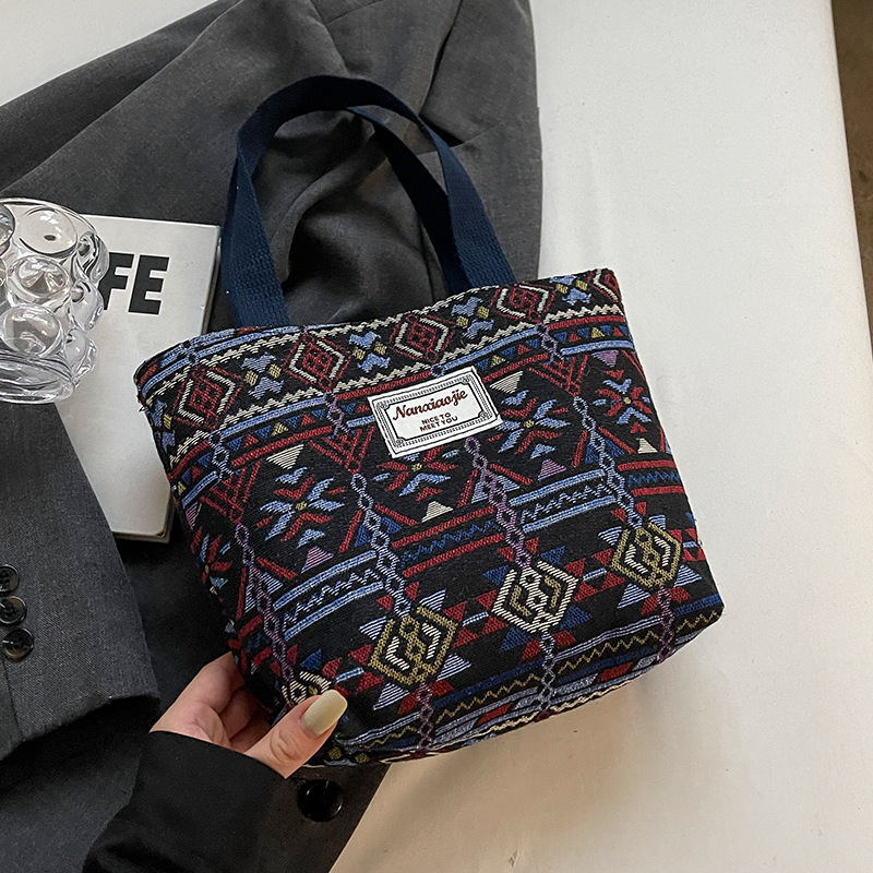 Taška Tote z plátna pre ženy, mestská jednoduchosť, zapínanie na zips, vnútorná výstelka z syntetickej kože, zvislo štvorcový tvar