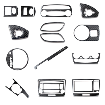 Audi TT (2008-2014) комплект за вътрешна модификация от истински карбон за интериора, с интеграция на централната конзола, повдигане на прозорците и компоненти за фарове; персонализация налична; печат на лого