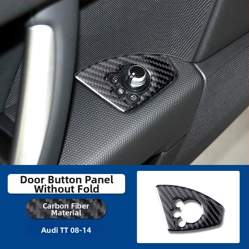 Audi TT (2008-2014) комплект за вътрешна модификация от истински карбон за интериора, с интеграция на централната конзола, повдигане на прозорците и компоненти за фарове; персонализация налична; печат на лого