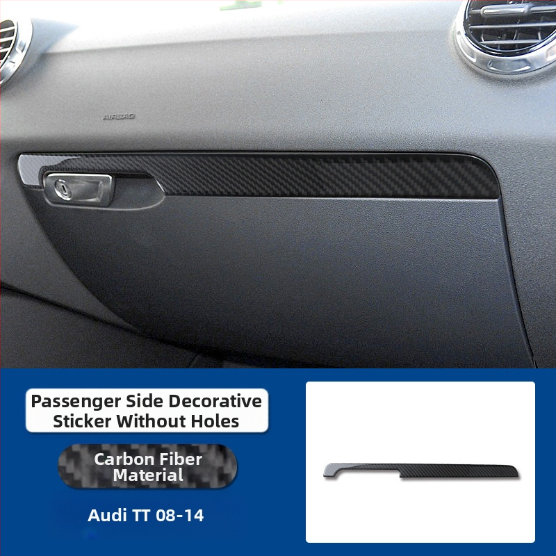 Audi TT (2008-2014) комплект за вътрешна модификация от истински карбон за интериора, с интеграция на централната конзола, повдигане на прозорците и компоненти за фарове; персонализация налична; печат на лого