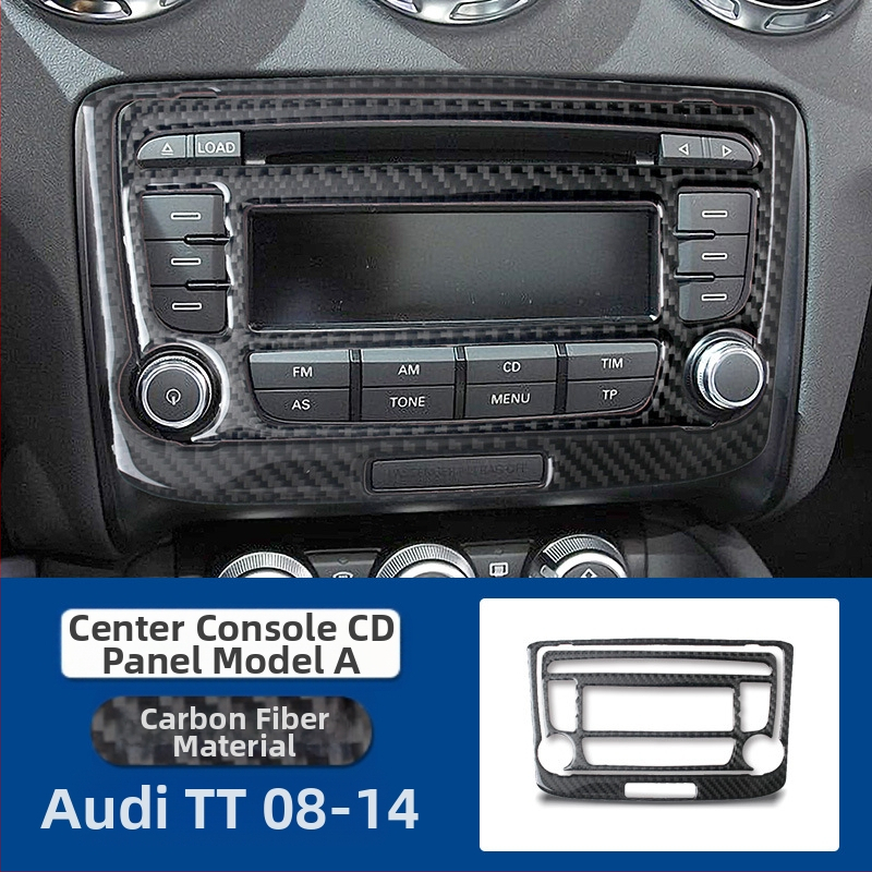 Audi TT (2008-2014) комплект за вътрешна модификация от истински карбон за интериора, с интеграция на централната конзола, повдигане на прозорците и компоненти за фарове; персонализация налична; печат на лого