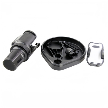 Δίσκος αυτοκινήτου με θήκη ποτηριού και στήριγμα τηλεφώνου/πλοήγησης, περιστρεφόμενη επιφάνεια για ποτά — Μοντέλο L014+Mxx; Υλικά: ABS/PC σιλικόνη; Για ταμπλό οργάνων; Χρήση: θήκη ποτηριού και κεντρική κονσόλα