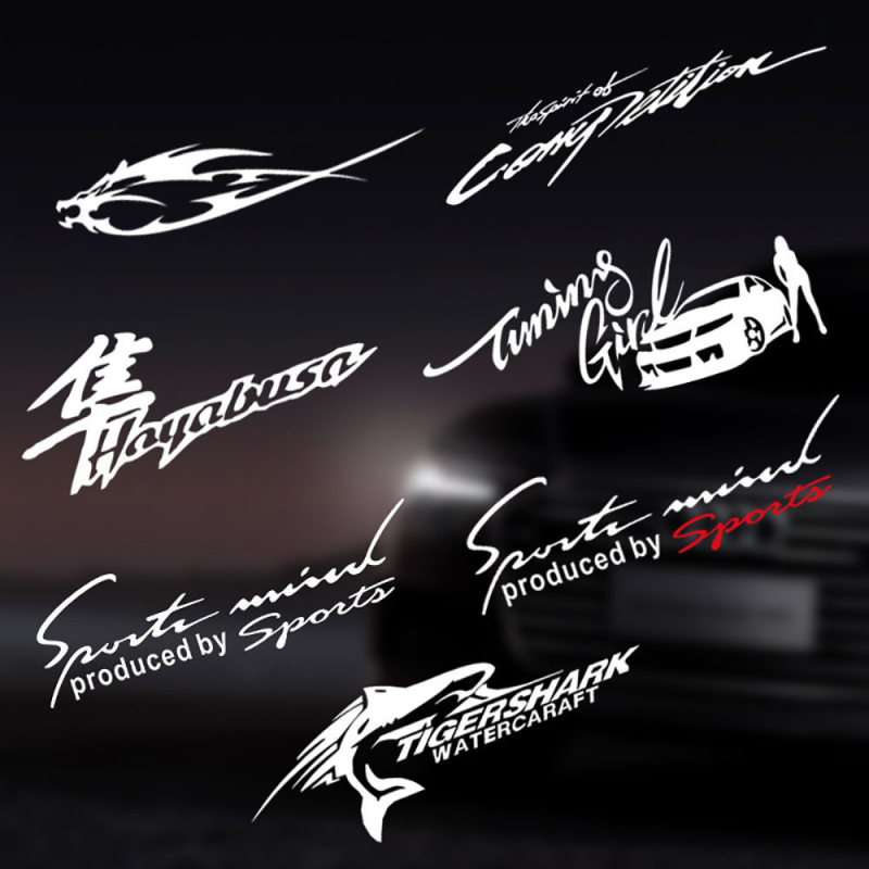 Automobilių žibintų antakių lipdukai su asmeniniu tekstu, epoksidinė medžiaga, priešsusidūrimo klijai, universalus suderinamumas