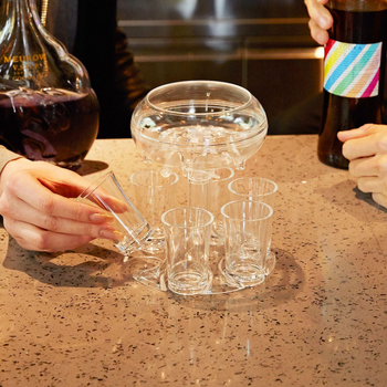 Vyno įrankiai PMMA, šiuolaikinis minimalistinis stilius, rinkinys 1 vnt, su atspausdintu logotipu