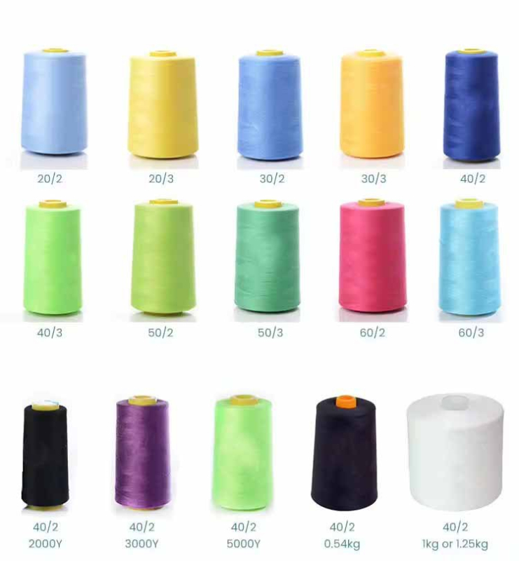 Siuvimo siūlas, didelio greičio, poliesterio spandeksas, South Village, drabužiams ir namų tekstilėms