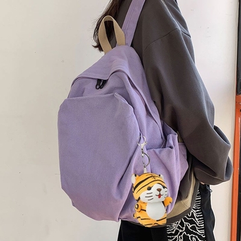 Unisex σακίδιο σε στυλ Harajuku-Korean για αναψυχή – εξωτερικό πολυεστέρας, επένδυση από καμβά