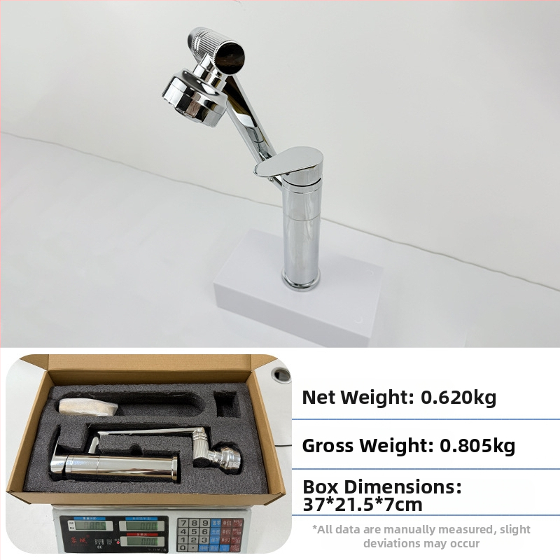 Slavina za umivaonik - nehrđajući čelik, miješanje tople i hladne vode, jednostruki dizajn, keramički uložak, montaža na ploču, 0–70°C