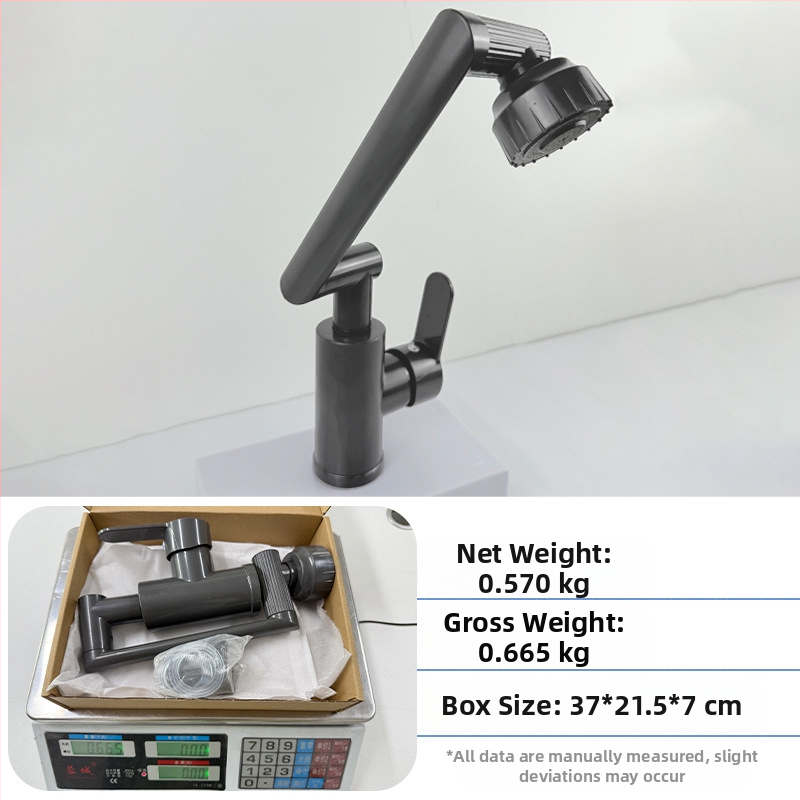 Slavina za umivaonik - nehrđajući čelik, miješanje tople i hladne vode, jednostruki dizajn, keramički uložak, montaža na ploču, 0–70°C