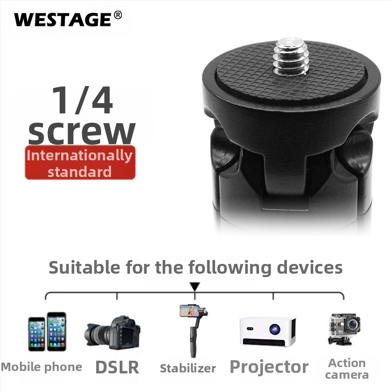 Настолен трипод за мобилни телефони и DSLR камери; алуминиева сплав; носи 2–5 кг; без геймбал