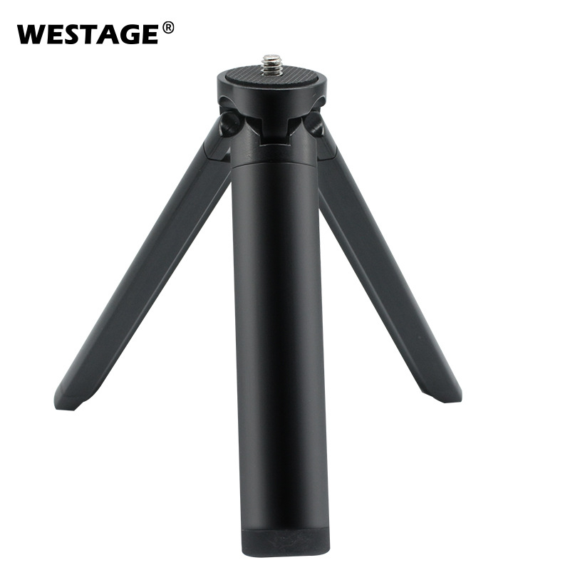 Επιτραπέζιο τρίποδο για κινητά τηλέφωνα και DSLR κάμερες; αλουμινένιο κράμα; φορτίο 2–5 kg; χωρίς γιμπάλ