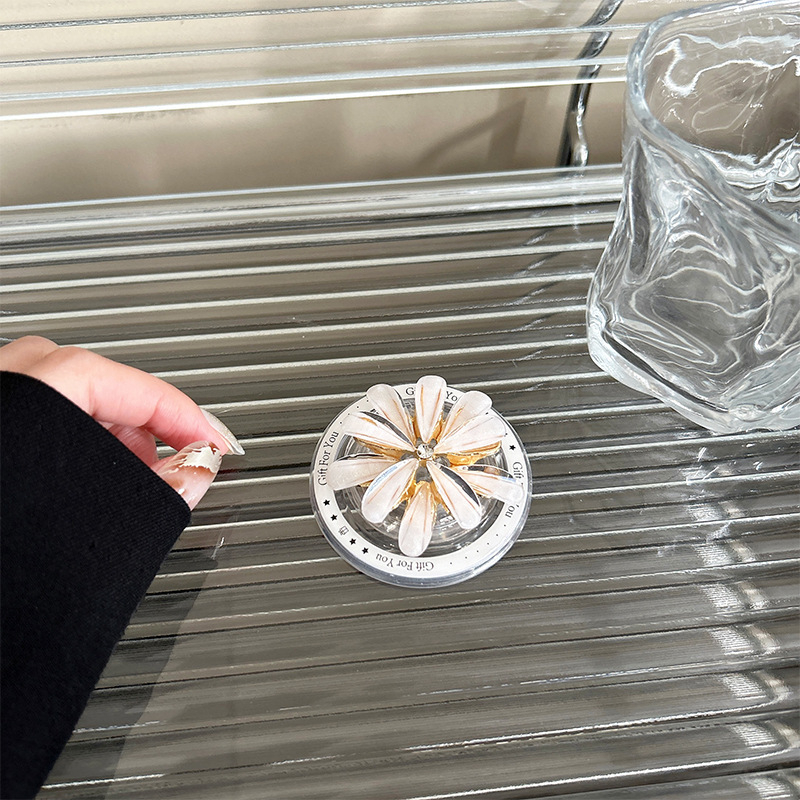 Asztali telefon-tartó ötvözetből, mágneses rögzítés, univerzális kialakítás, hátoldali öntapadós felülettel