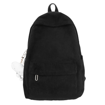 Σακίδιο Corduroy για σχολείο, χωρητικότητα 20–35 L, ελαφρύ για καθημερινή χρήση, με καμπύλες τιράντες, για μαθητές γυμνασίου