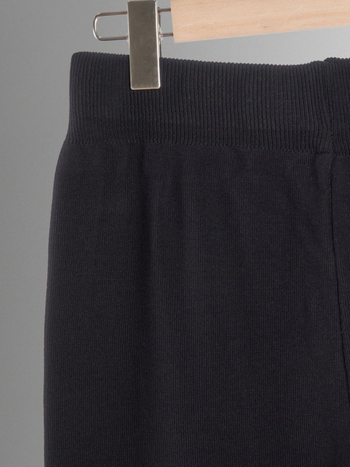 Color-block πλεκτό σετ κοστουμιού με πουλόβερ 3/4 μανίκια και φαρδιά παντελόνια, ύφασμα πολυεστέρα, 90–95% πολυεστέρας, καλοκαίρι 2023