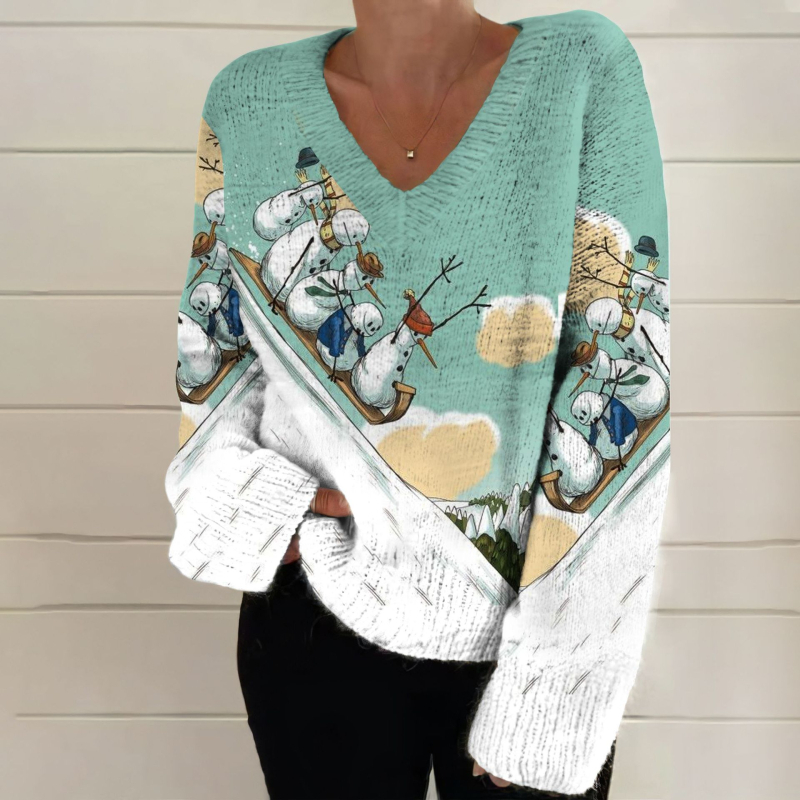 Sveter, voľný strih, V výstrih, 95% polyester, 285g hrubá priadza, 3D vzor