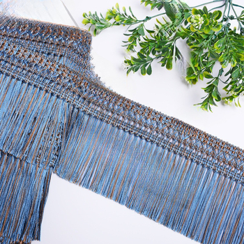 Φούντα κουρτίνας με άκρη dragon-beard, βάση από εξάγωνο δίχτυ, νήμα πολυεστέρα - για χειροτεχνίες