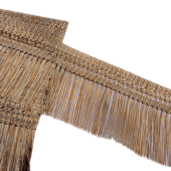 Φούντα κουρτίνας με άκρη dragon-beard, βάση από εξάγωνο δίχτυ, νήμα πολυεστέρα - για χειροτεχνίες