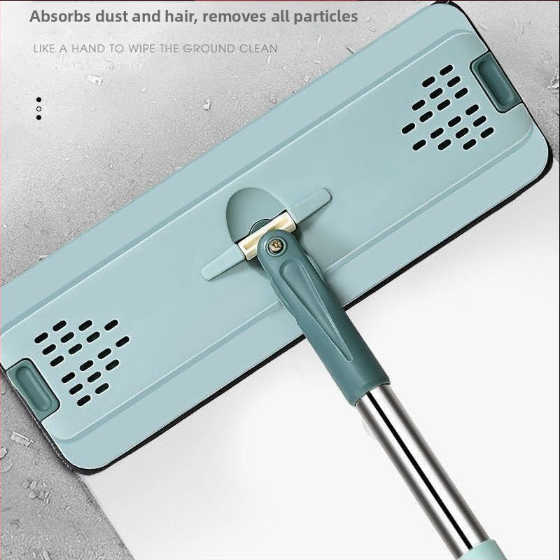 Plošni mop Thai shide – mikrovlakno, nehrđajući čelik, dehidracija 50–60%, Velcro tip držača prašine