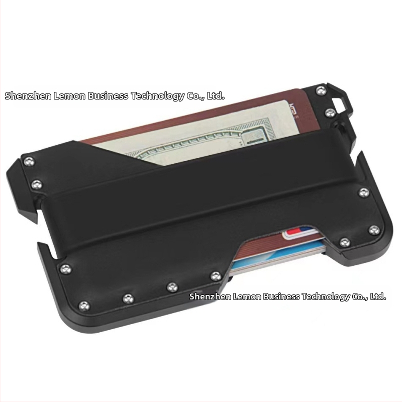 Kortelių laikiklis su RFID apsauga, silikonas, dviejų plokščių dizainas, talpina 10 kortelių