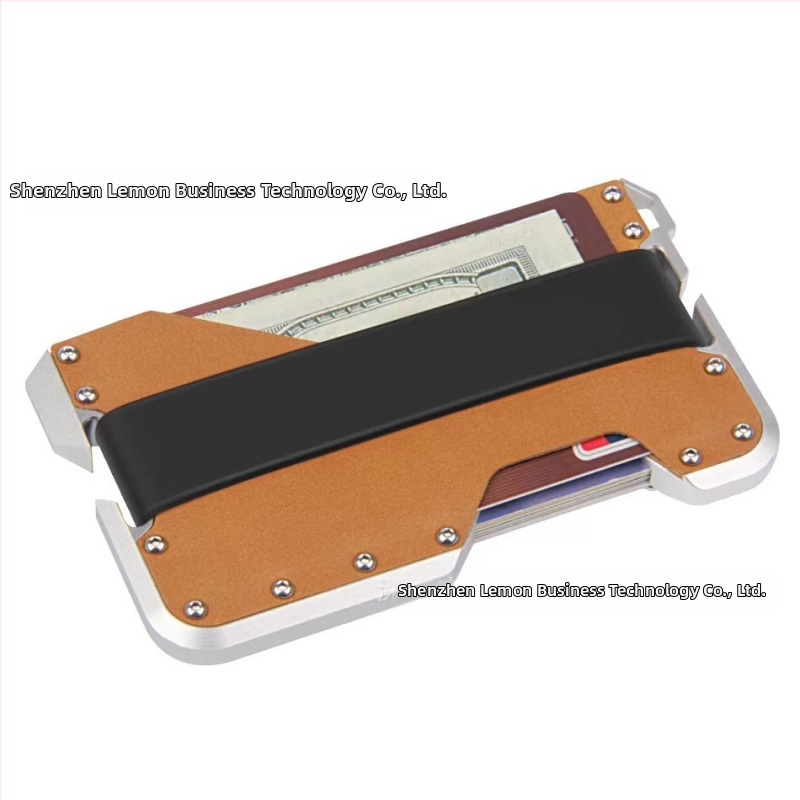 Kortelių laikiklis su RFID apsauga, silikonas, dviejų plokščių dizainas, talpina 10 kortelių