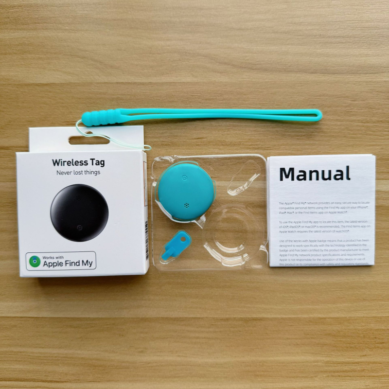 Ανιχνευτής Bluetooth για iOS με IPX6 ανθεκτικότητα στο νερό, κυκλικός σχεδιασμός, μπαταρία 210mAh, εμβέλεια 10–50m (εσωτερικό 10–20m, εξωτερικό 20–50m), βάρος 6,6g