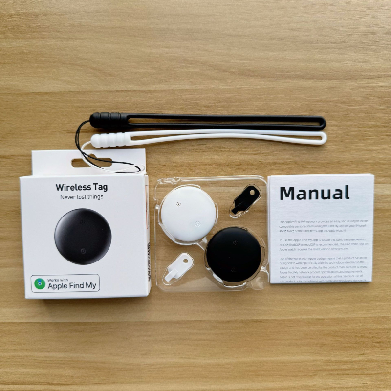 Ανιχνευτής Bluetooth για iOS με IPX6 ανθεκτικότητα στο νερό, κυκλικός σχεδιασμός, μπαταρία 210mAh, εμβέλεια 10–50m (εσωτερικό 10–20m, εξωτερικό 20–50m), βάρος 6,6g