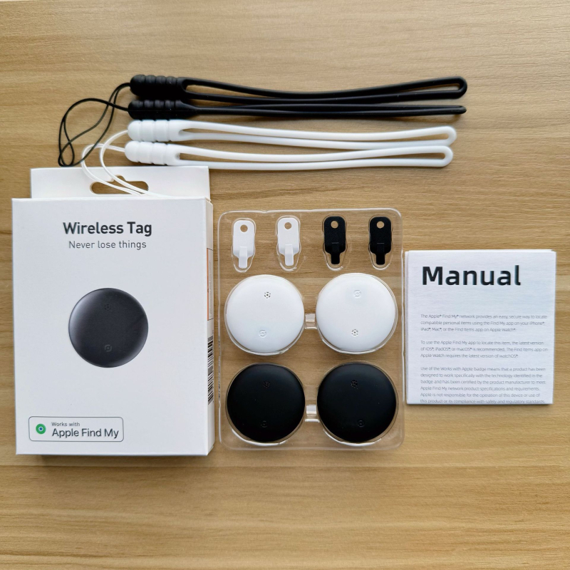 Ανιχνευτής Bluetooth για iOS με IPX6 ανθεκτικότητα στο νερό, κυκλικός σχεδιασμός, μπαταρία 210mAh, εμβέλεια 10–50m (εσωτερικό 10–20m, εξωτερικό 20–50m), βάρος 6,6g