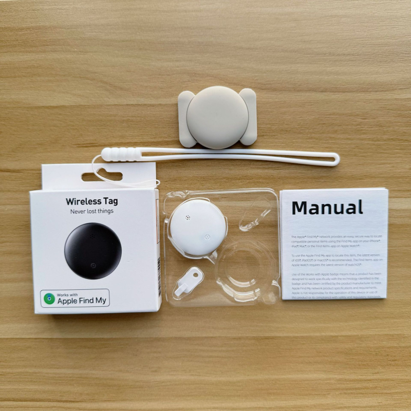 Ανιχνευτής Bluetooth για iOS με IPX6 ανθεκτικότητα στο νερό, κυκλικός σχεδιασμός, μπαταρία 210mAh, εμβέλεια 10–50m (εσωτερικό 10–20m, εξωτερικό 20–50m), βάρος 6,6g