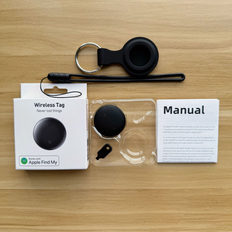 Ανιχνευτής Bluetooth για iOS με IPX6 ανθεκτικότητα στο νερό, κυκλικός σχεδιασμός, μπαταρία 210mAh, εμβέλεια 10–50m (εσωτερικό 10–20m, εξωτερικό 20–50m), βάρος 6,6g