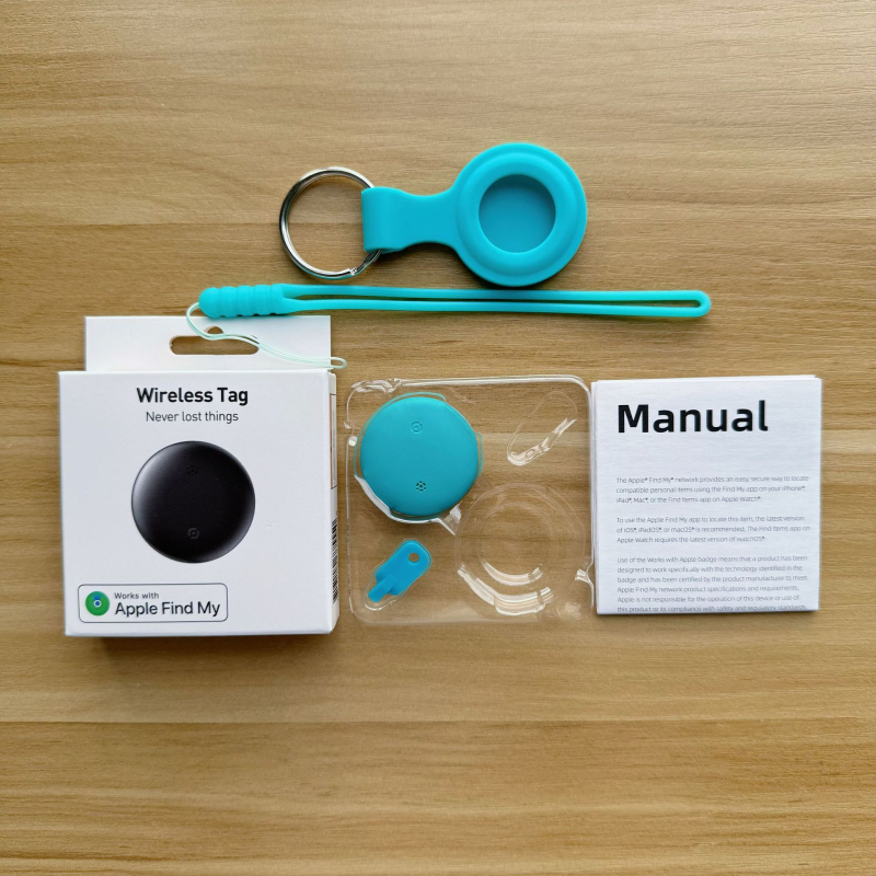 Ανιχνευτής Bluetooth για iOS με IPX6 ανθεκτικότητα στο νερό, κυκλικός σχεδιασμός, μπαταρία 210mAh, εμβέλεια 10–50m (εσωτερικό 10–20m, εξωτερικό 20–50m), βάρος 6,6g