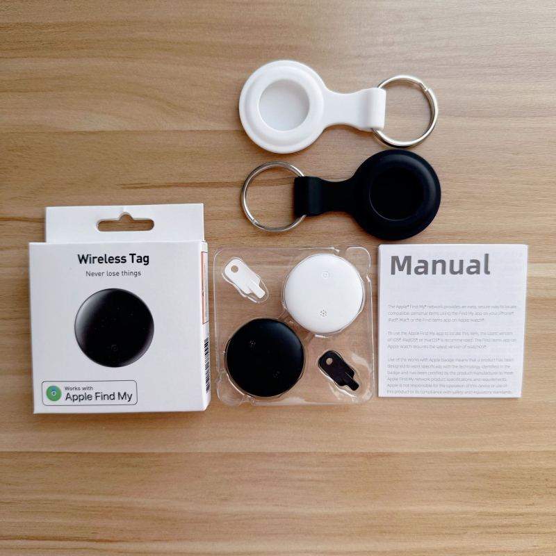 Ανιχνευτής Bluetooth για iOS με IPX6 ανθεκτικότητα στο νερό, κυκλικός σχεδιασμός, μπαταρία 210mAh, εμβέλεια 10–50m (εσωτερικό 10–20m, εξωτερικό 20–50m), βάρος 6,6g