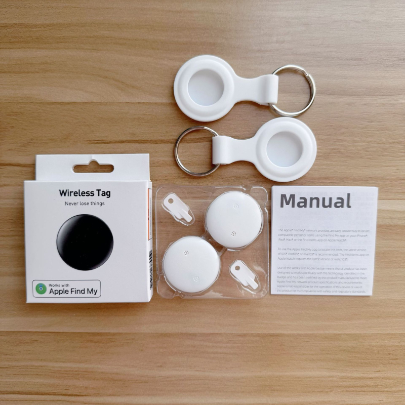 Ανιχνευτής Bluetooth για iOS με IPX6 ανθεκτικότητα στο νερό, κυκλικός σχεδιασμός, μπαταρία 210mAh, εμβέλεια 10–50m (εσωτερικό 10–20m, εξωτερικό 20–50m), βάρος 6,6g