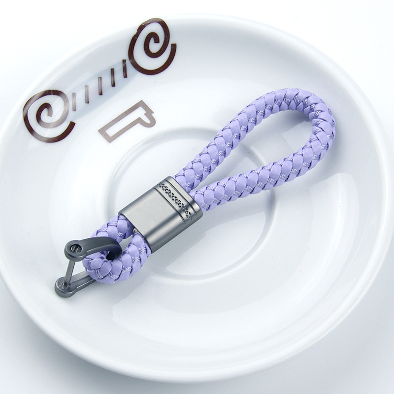 Autókulcstartó fonott zsinórral és pisztoly motívummal, fémből, kompatibilis Mercedes-Benz, BMW, Audi, Volkswagen