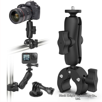 Držač za motocikl s usisnim pričvršćivanjem i 25 mm kugličnom glavom za telefon i kameru, od najlona i vlakana, nosač za upravljač, višenamjenski držač kamere