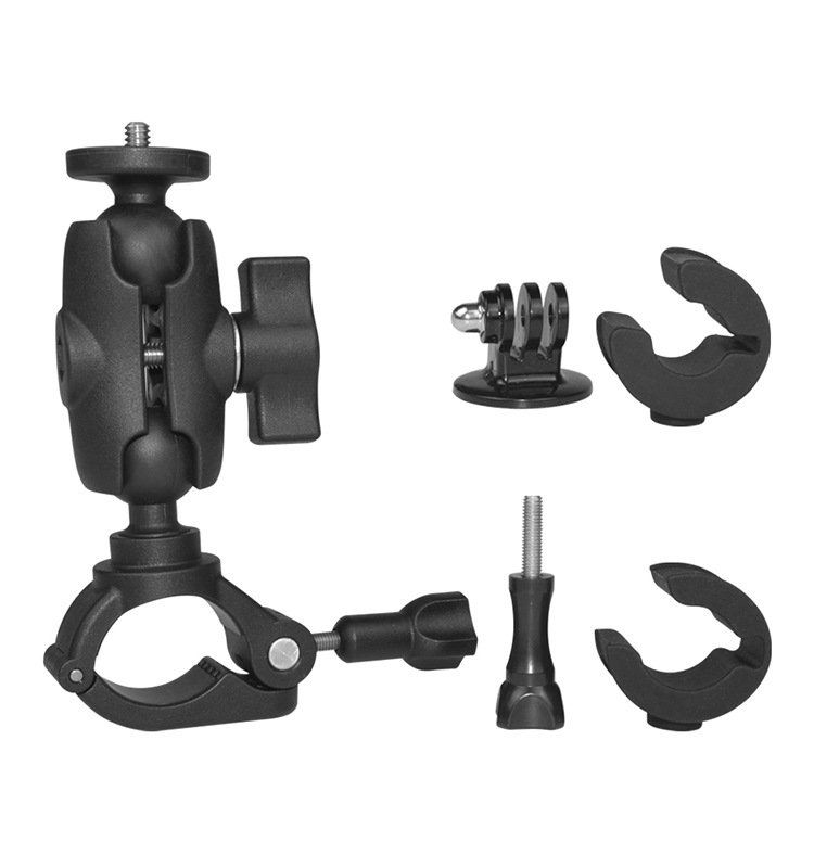 Držač za motocikl s usisnim pričvršćivanjem i 25 mm kugličnom glavom za telefon i kameru, od najlona i vlakana, nosač za upravljač, višenamjenski držač kamere