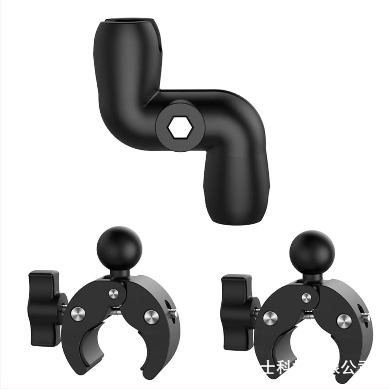 Držač za motocikl s usisnim pričvršćivanjem i 25 mm kugličnom glavom za telefon i kameru, od najlona i vlakana, nosač za upravljač, višenamjenski držač kamere