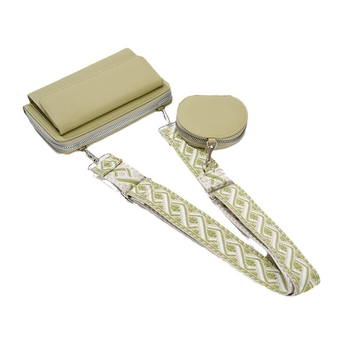 PU krepšys per petį su telefono kišene, miesto paprastumas, horizontalaus kvadrato formos, užtrauktukas