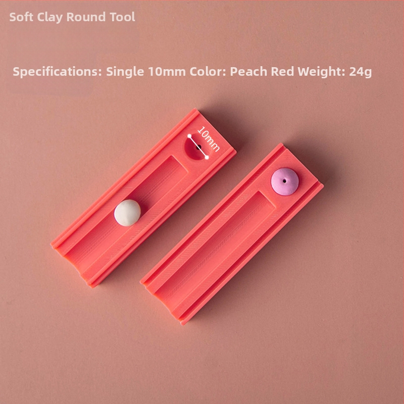 Minkštos molio kamuoliuko formavimo įrankis – pagalbinis įrankis molio formavimui su skylėmis auskarams ir karoliukams (Prekės ženklas: Easy pottery; Kategorija: Kepimo įrankiai; Stilius: Geometrija)